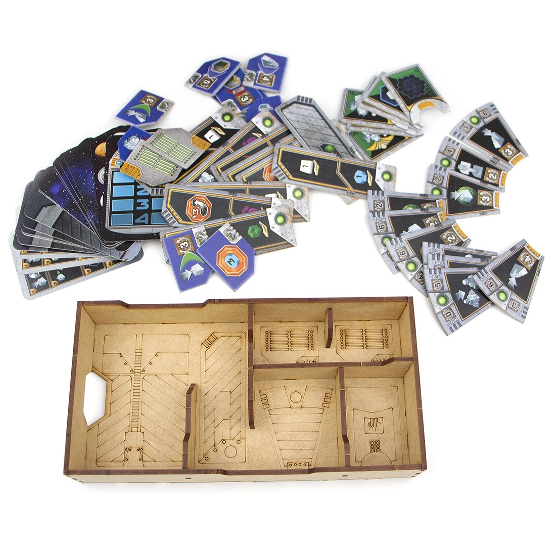 Органайзер для настільної гри Проект Гайя (Organizer for boardgame Gaia Project), бренду Tower Rex - 9 - KUBIX 