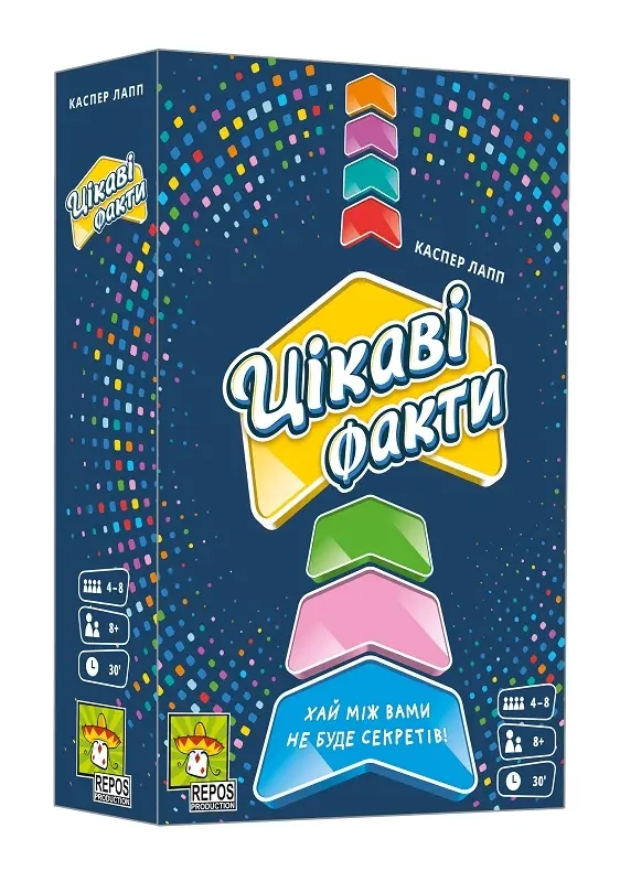 Настільна гра Цікаві факти (Fun Facts), бренду Lord of Boards, для 4-8 гравців - KUBIX