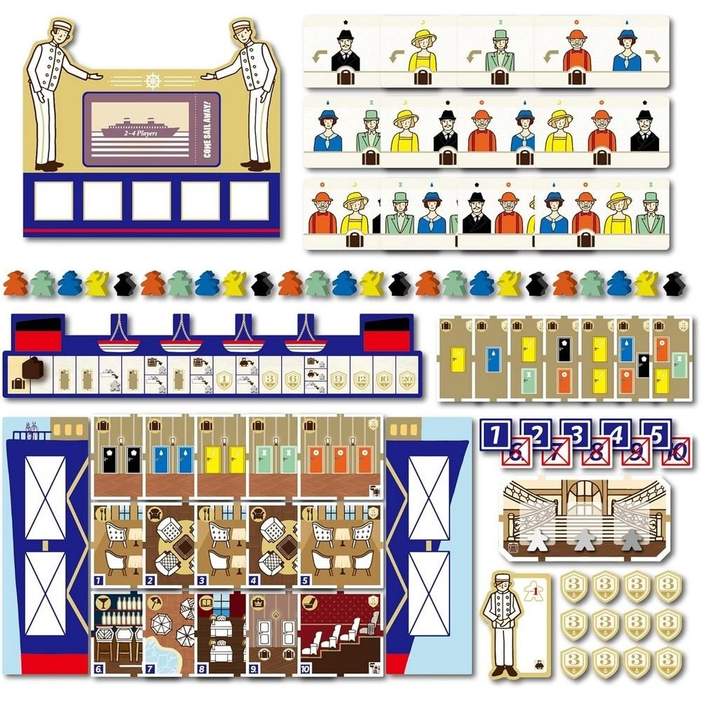 Настольная игра Все на борт! (Come Sail Away!), бренду Бельвиль, для 1-4 гравців, час гри < 30мин. - 2 - KUBIX 