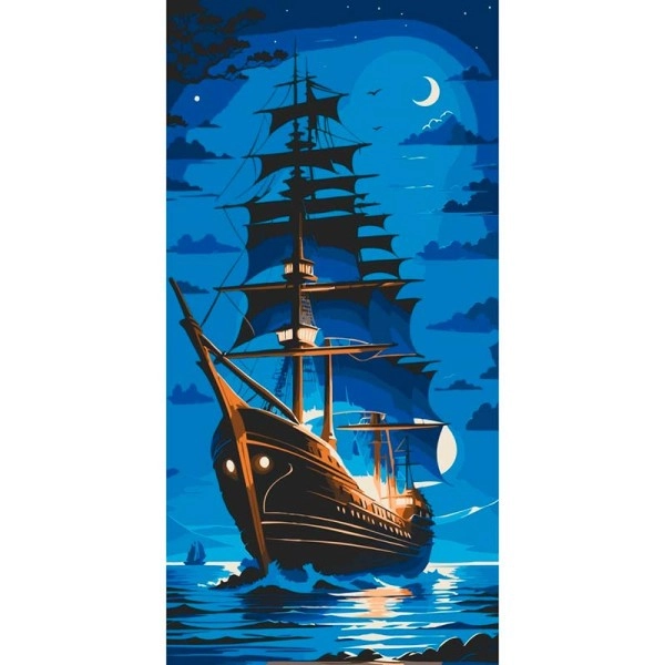 Картина по номерам "Жемчужина ночи" (40х80 см), бренду Art Craft - KUBIX
