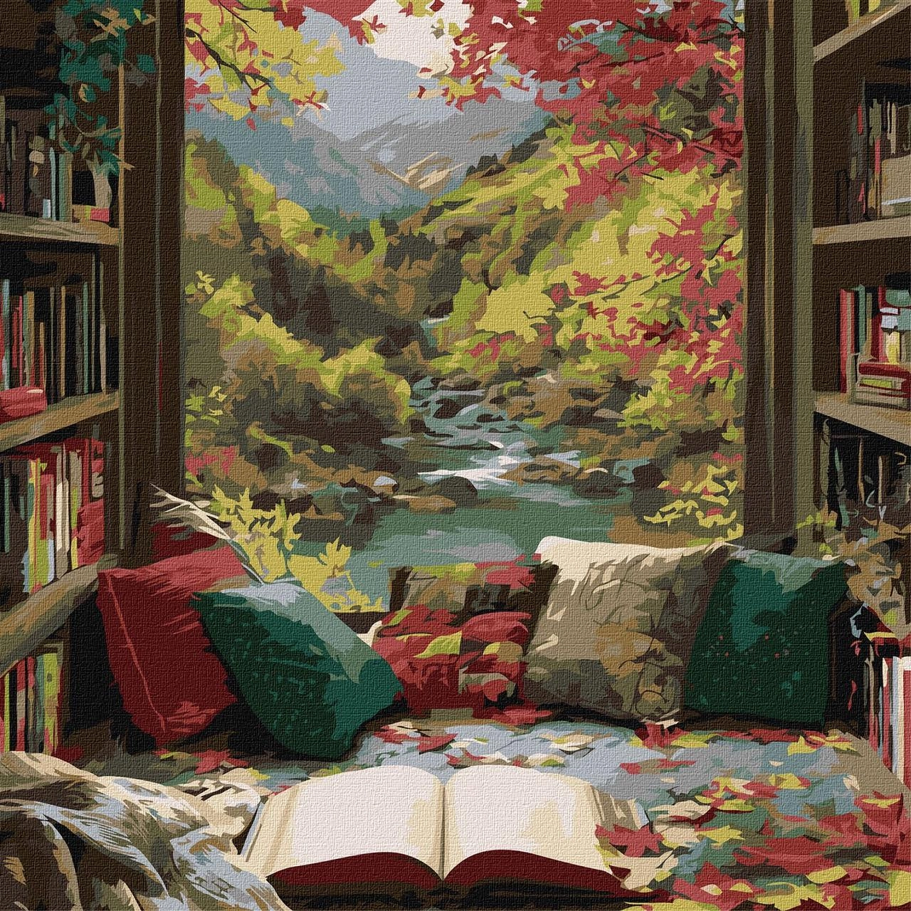 Картина по номерам Гірська мрія (40х40 см), бренду Ідейка - KUBIX