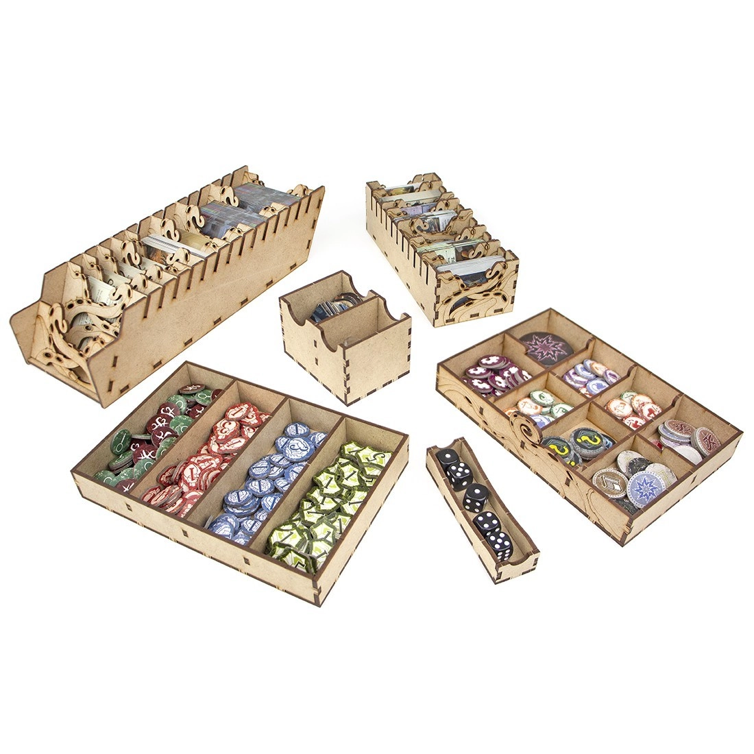 Органайзер для настольной игры Arkham Horror 3rd Edition (Organizer for boardgame Arkham Horror 3rd Edition), бренду Tower Rex - 5 - KUBIX 