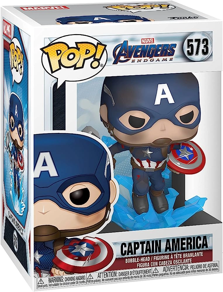 Игровая фигурка FUNKO POP! Капитан Америка с молотом Мьёльниром Marvel. Avengers Endgame #573, бренду Funko - 2 - KUBIX 