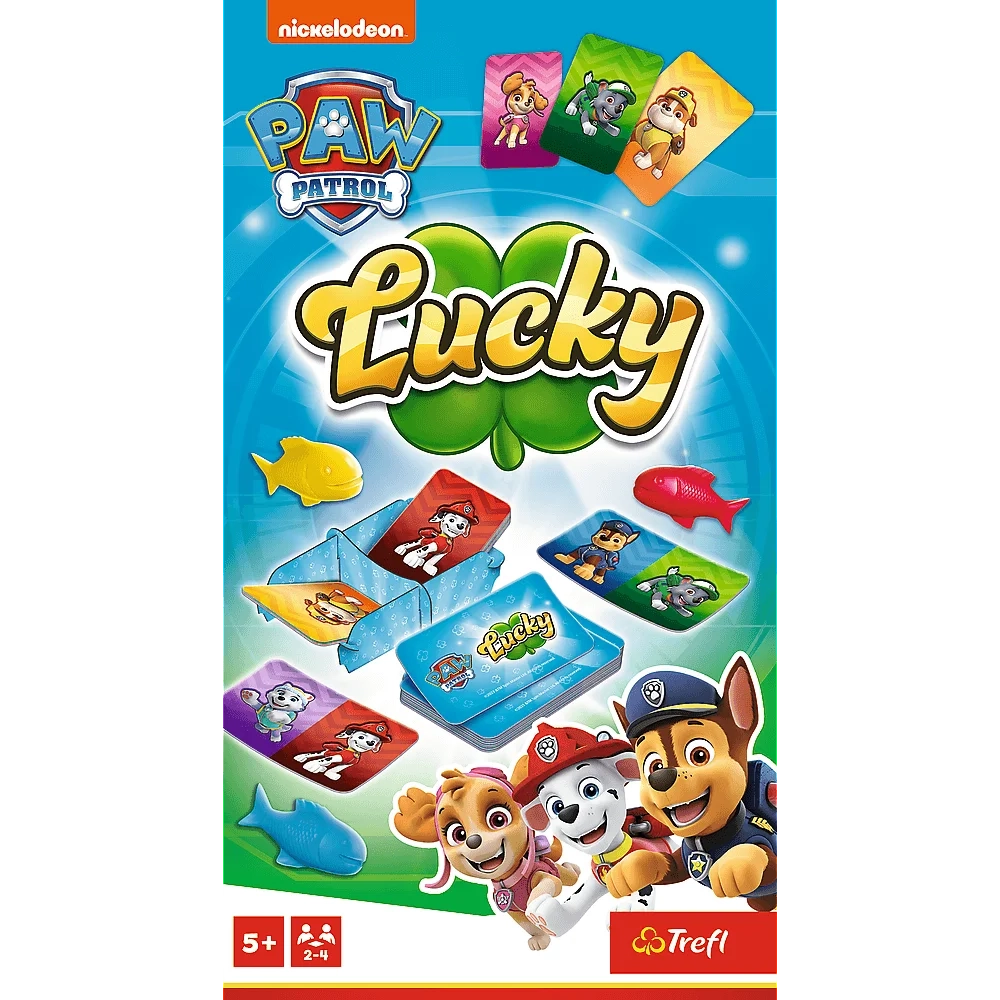 Настольная игра Счастливчик: Веселая команда (Lucky Paw Patrol), бренду Trefl, для 2-4 гравців, час гри < 30мин. - 2 - KUBIX 