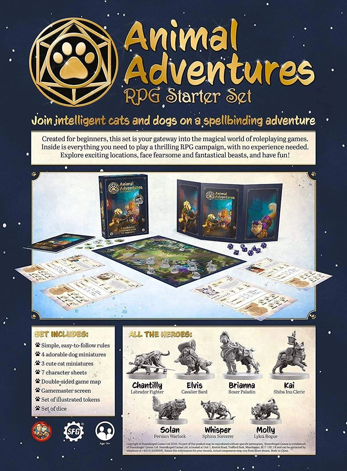 Настольная игра Animal Adventures RPG Starter Set (EN), бренду Steamforged Games Ltd., для 2-9 гравців, час гри < 60мин. - 17 - KUBIX 