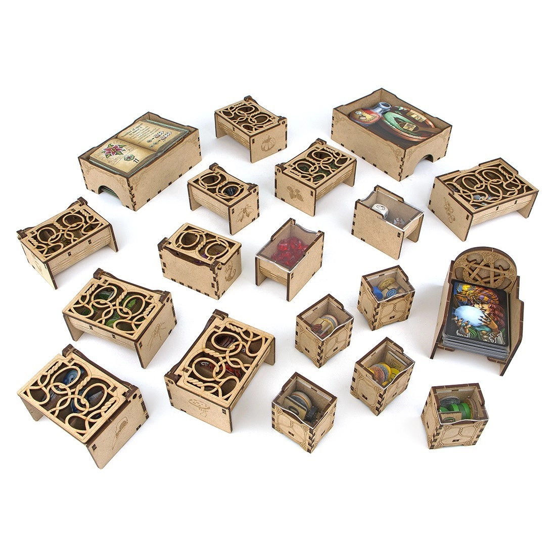 Органайзер для настольной игры Проходимцы Кведлинбурга (Organizer for boardgame The Quacks of Quedlinburg), бренду Tower Rex - 2 - KUBIX 