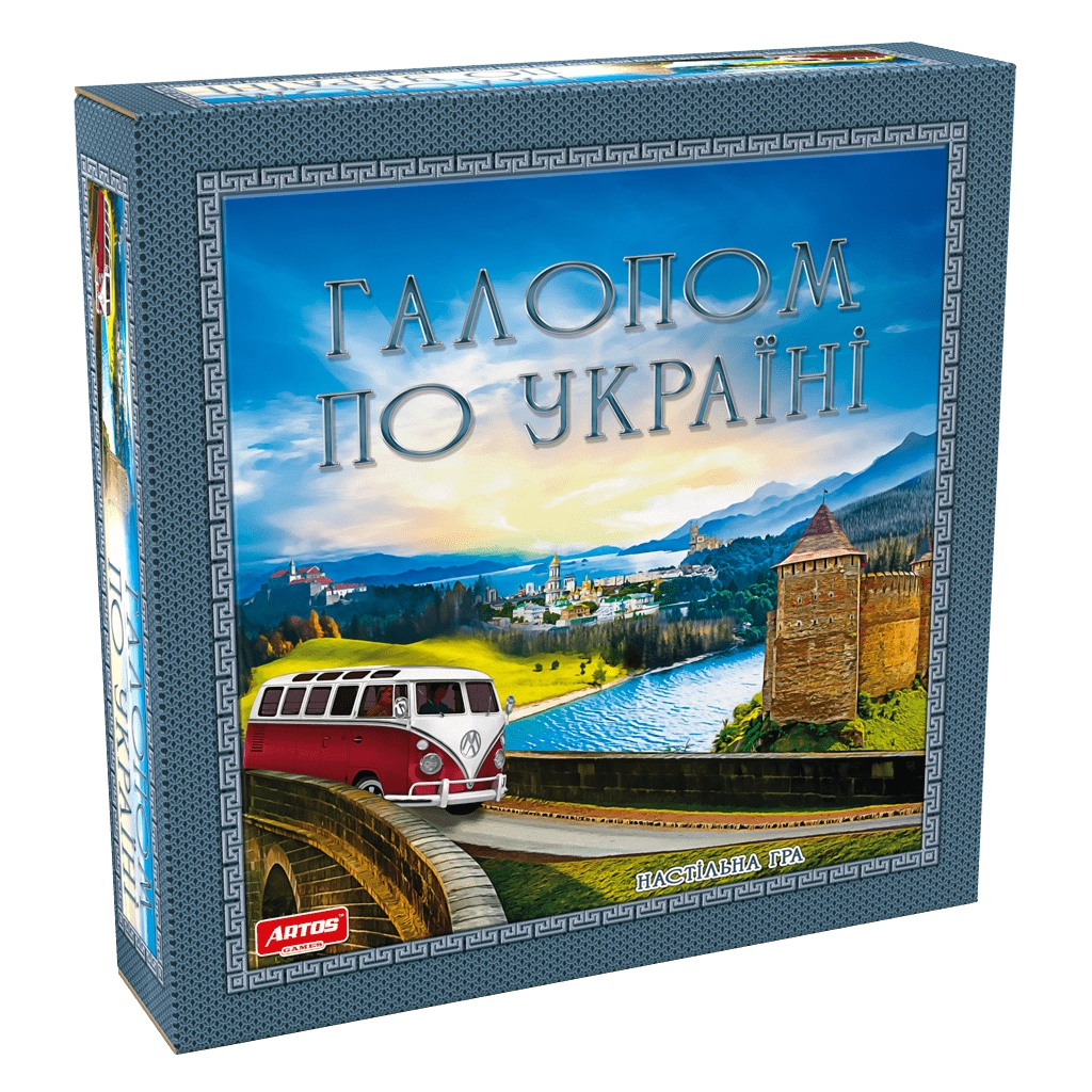 Настольная игра Галопом по Украине, бренду Artos games, для 2-4 гравців, час гри < 60мин. - KUBIX
