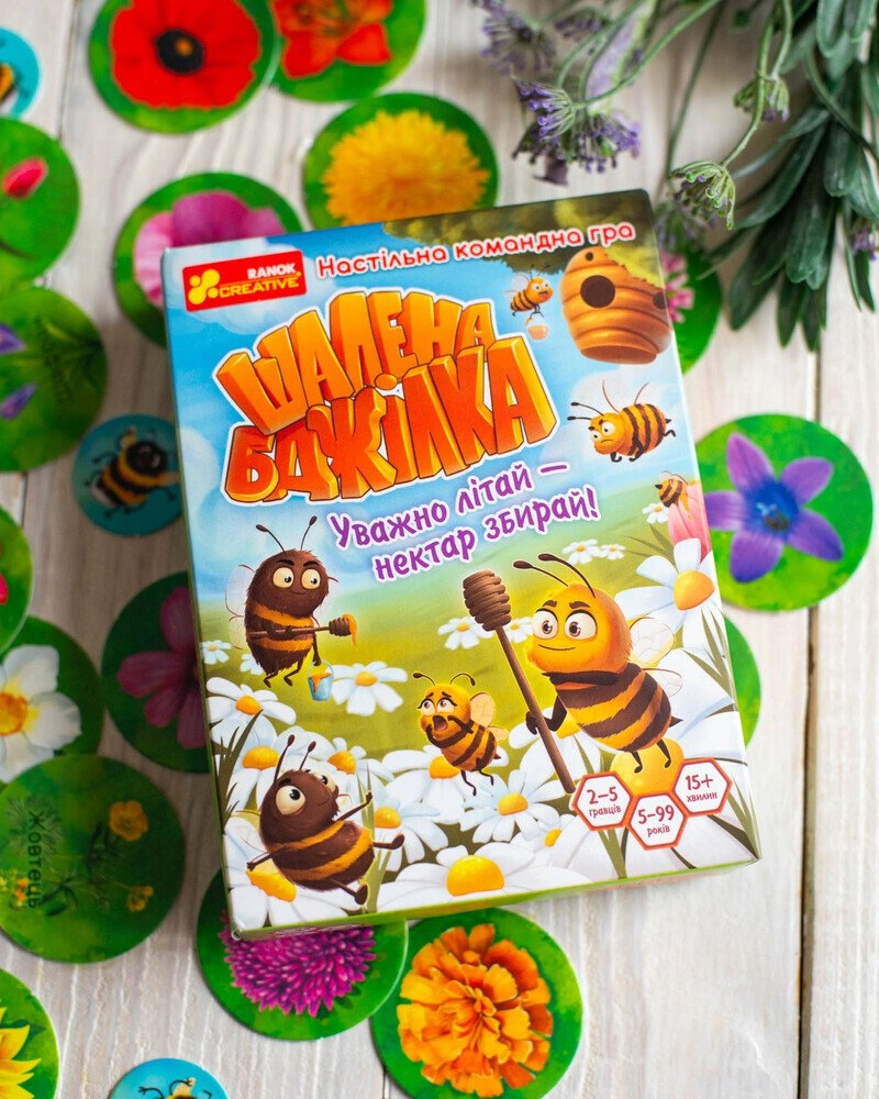 Настольная игра Безумная пчелка, бренду Ранок, для 2-5 гравців, час гри < 30мин. - 2 - KUBIX 