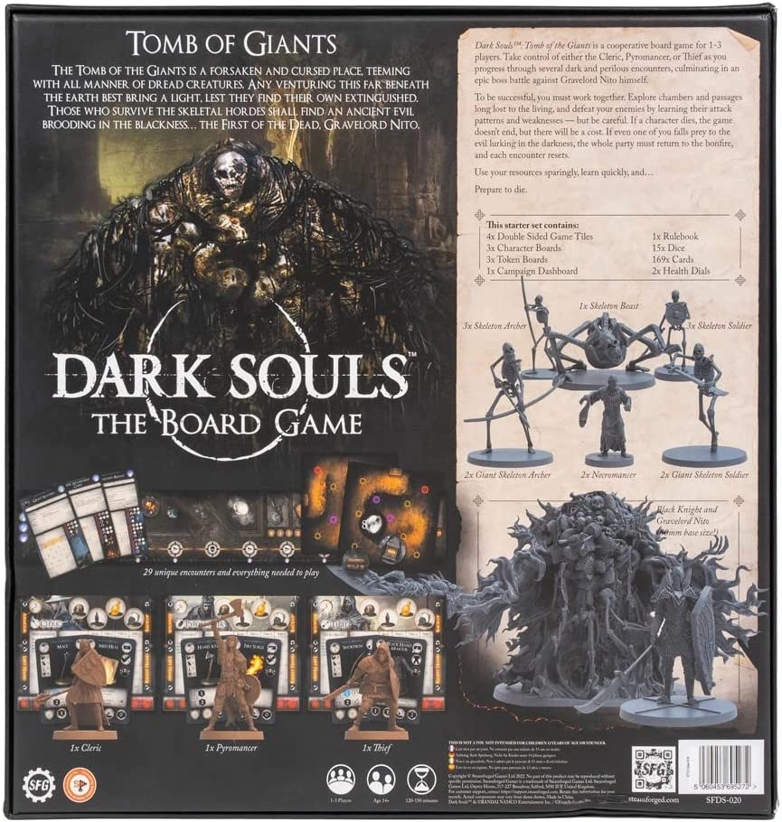 Настільна гра Темні Душі: Гробниця Гігантів (Dark Souls: The Board Game. Tomb of Giants) (EN), бренду Steamforged Games Ltd., для 1-3 гравців, час гри > 60хв. - 2 - KUBIX 