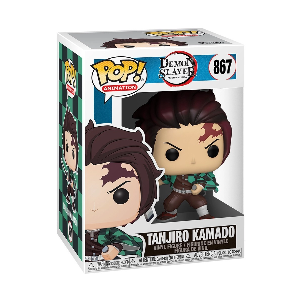 Ігрова фігурка FUNKO POP! ТАНДЗІРО КАМАДО (Tanjiro Kamado) Demon Slayer: #867, бренду Funko - 2 - KUBIX 