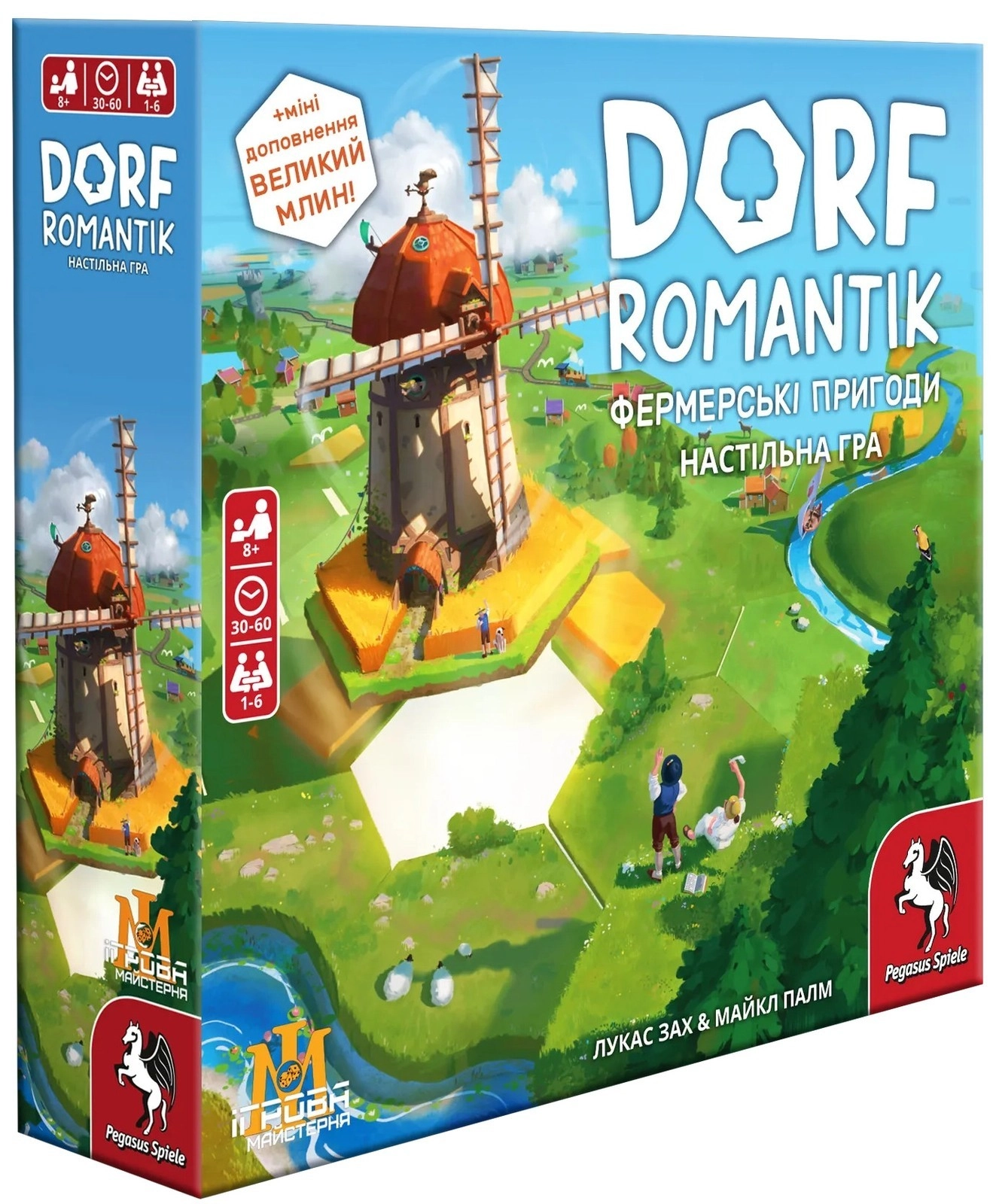 Настольная игра Дорфромантик. Фермерские Приключения (Dorfromantik), бренду IgroKit, для 1-6 гравців, час гри < 30мин. - KUBIX