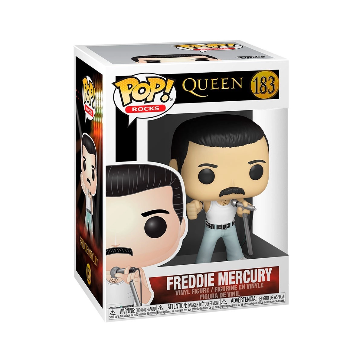 Игровая фигурка FUNKO POP! ФРЕДДИ МЕРКЬЮРИ РАДИО ГАГА 1985 (Freddie Mercury) Queen #183, бренду Funko - 3 - KUBIX 