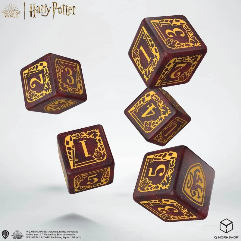 Набір кубиків з мішечком Harry Potter. Gryffindor Dice & Pouch - KUBIX