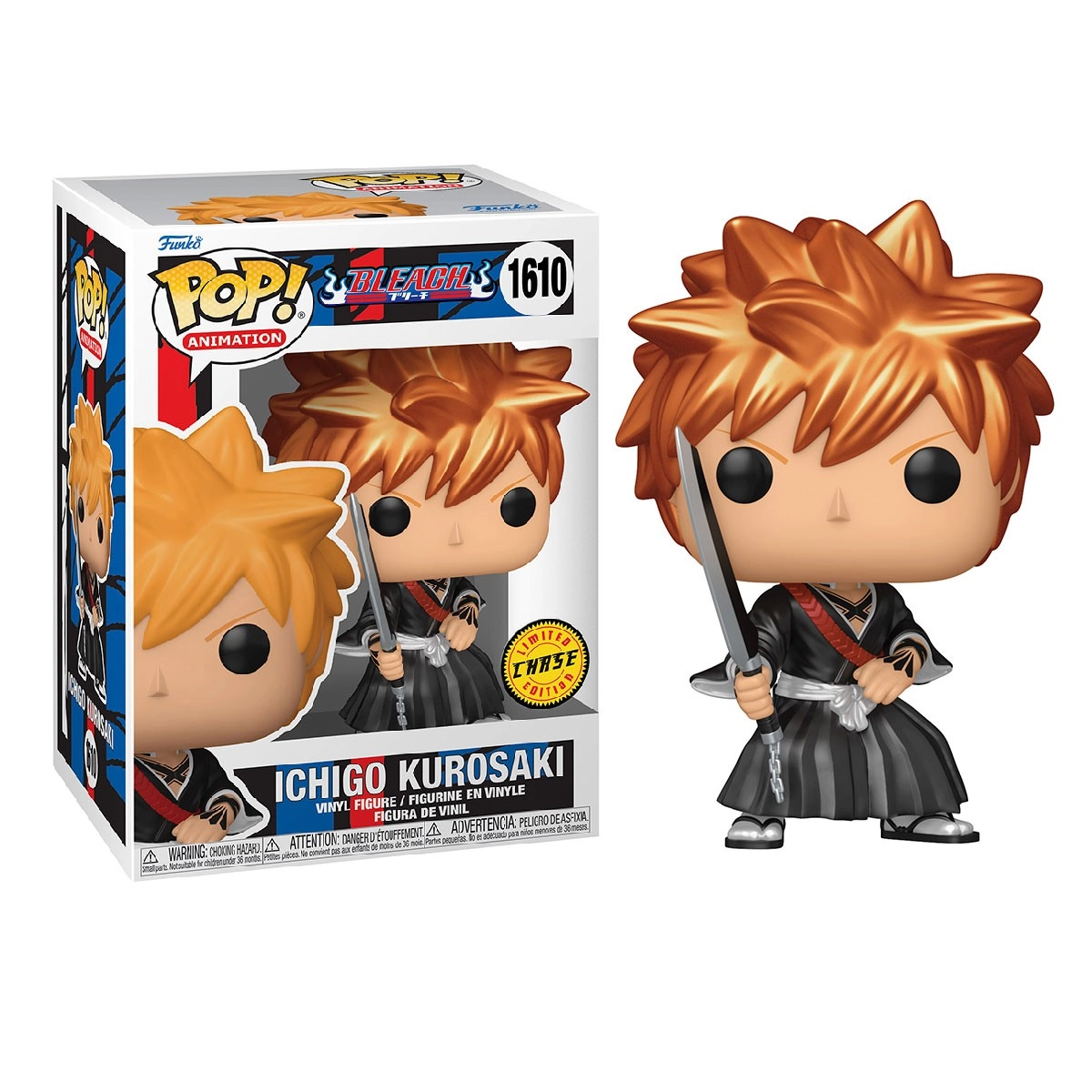 Ігрова фігурка FUNKO POP! ІЧІҐО (Ichigo Kurosaki) Bleach: #1610, бренду Funko - 3 - KUBIX 