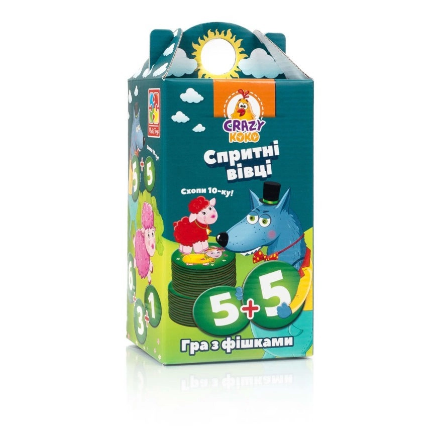 Настольная игра Проворные овечки. Хватай 10-ку!, бренду Vladi Toys, для 2-7 гравців - KUBIX