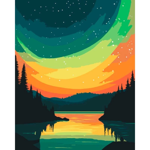 Картина по номерам Ночное свечение (40х50 см), бренду Art Craft - KUBIX