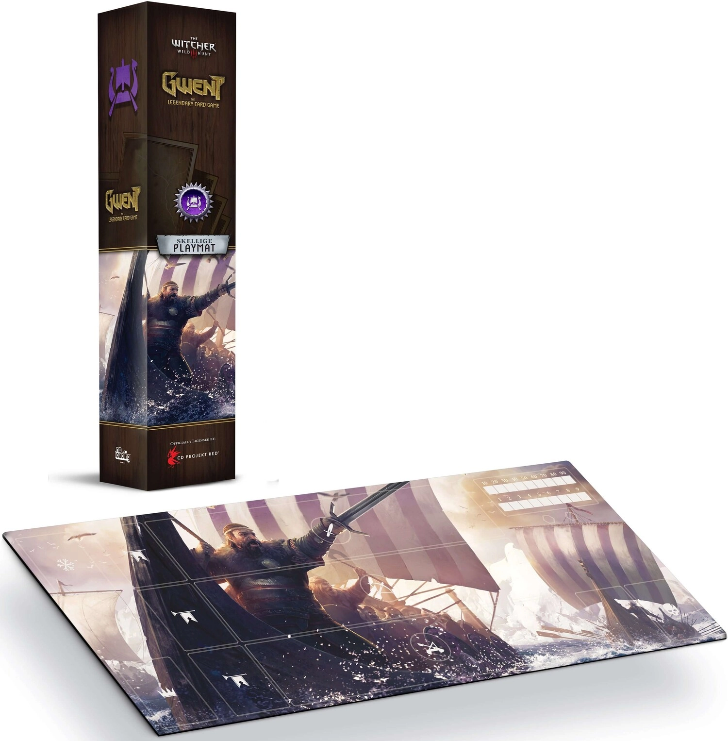Настільна гра Плеймат (Ігровий килим) Гвинт Скелліге (Gwent Mat Skellige), бренду Geekach Games - KUBIX
