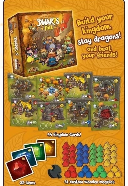 Настольная игра Dwar7s Fall 3-е издание (Гномы) (EN), бренду Iello, для 2-4 гравців, час гри < 60мин. - 2 - KUBIX 