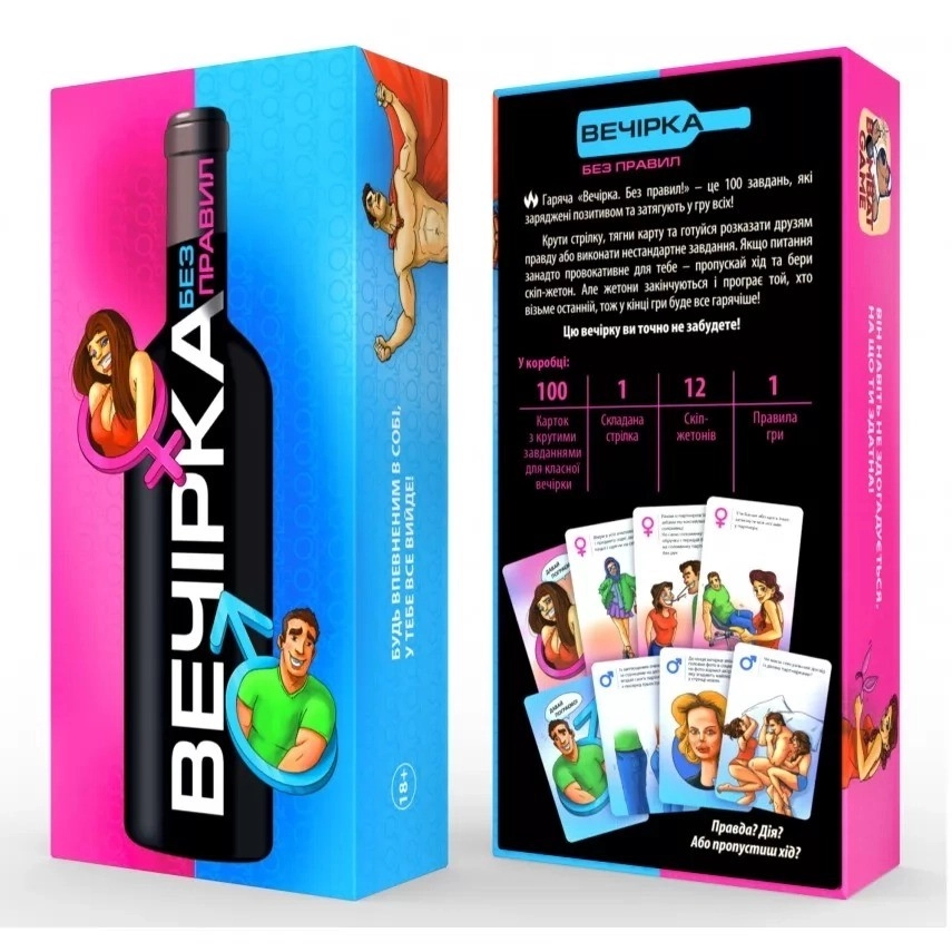 Настольная игра Вечеринка. Без правил, бренду Bombat Game, для 3-12 гравців, час гри < 30мин. - 2 - KUBIX 
