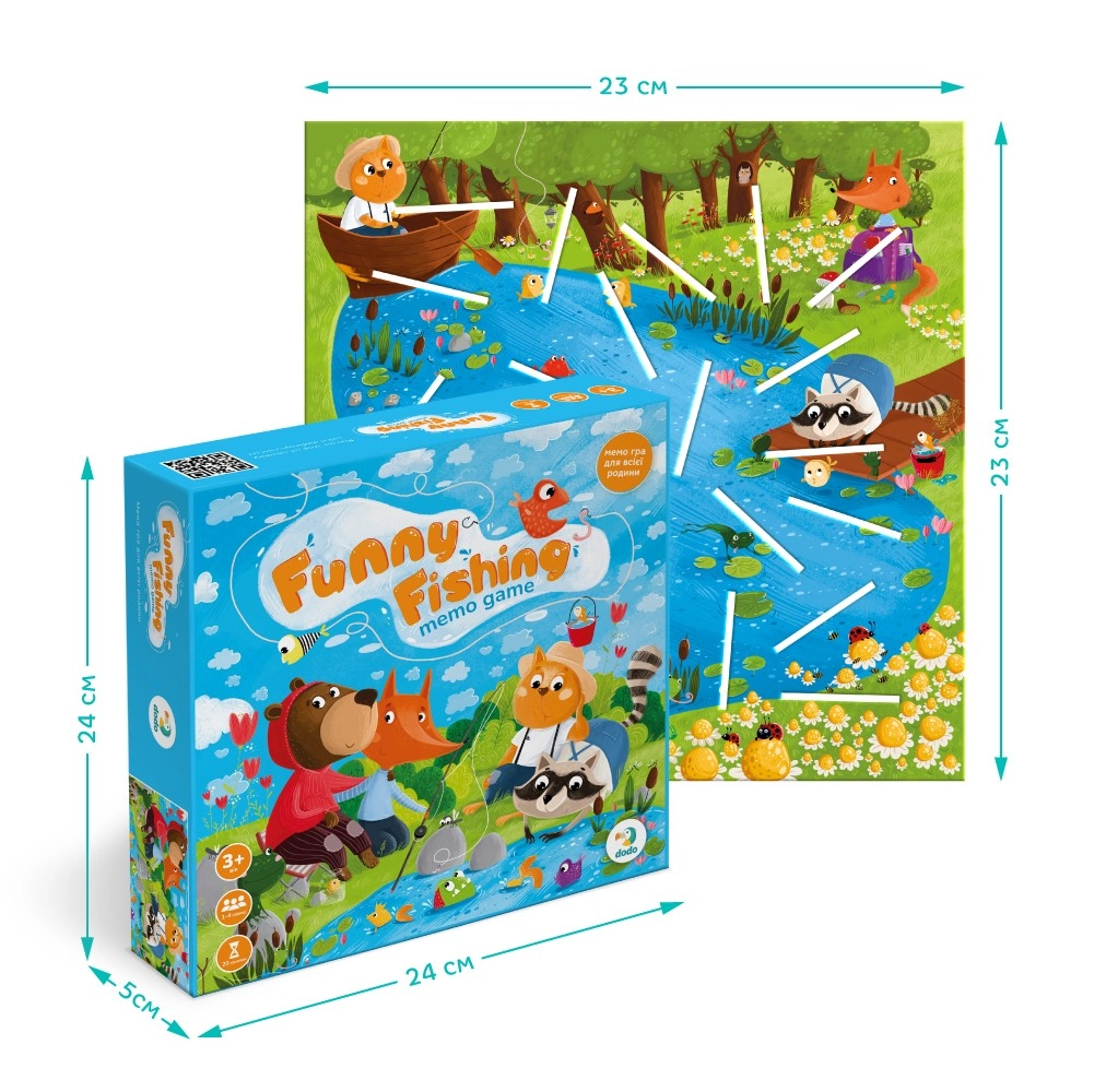 Настільна гра Funny fishing, бренду DODO TOYS, для 1-4 гравців - 4 - KUBIX 