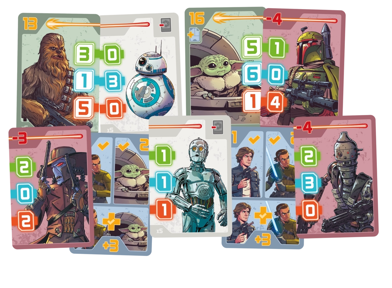 Настольная игра Звёздные войны. Охотники за головами (Star Wars: Bounty Hunters), бренду Geekach Games, для 2-6 гравців, час гри < 30мин. - 3 - KUBIX 