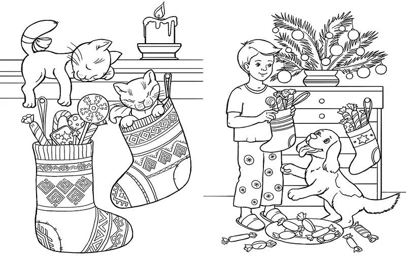Большая книга раскрасок. Зимние праздники, бренду Ранок - 4 - KUBIX 