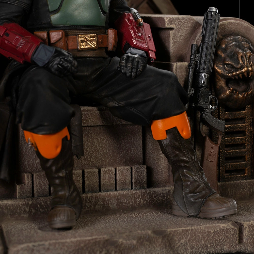 Статуетка Бобб Фетт на троні. Зоряні війни (STAR WARS Boba Fett on Throne) - 6 - KUBIX 