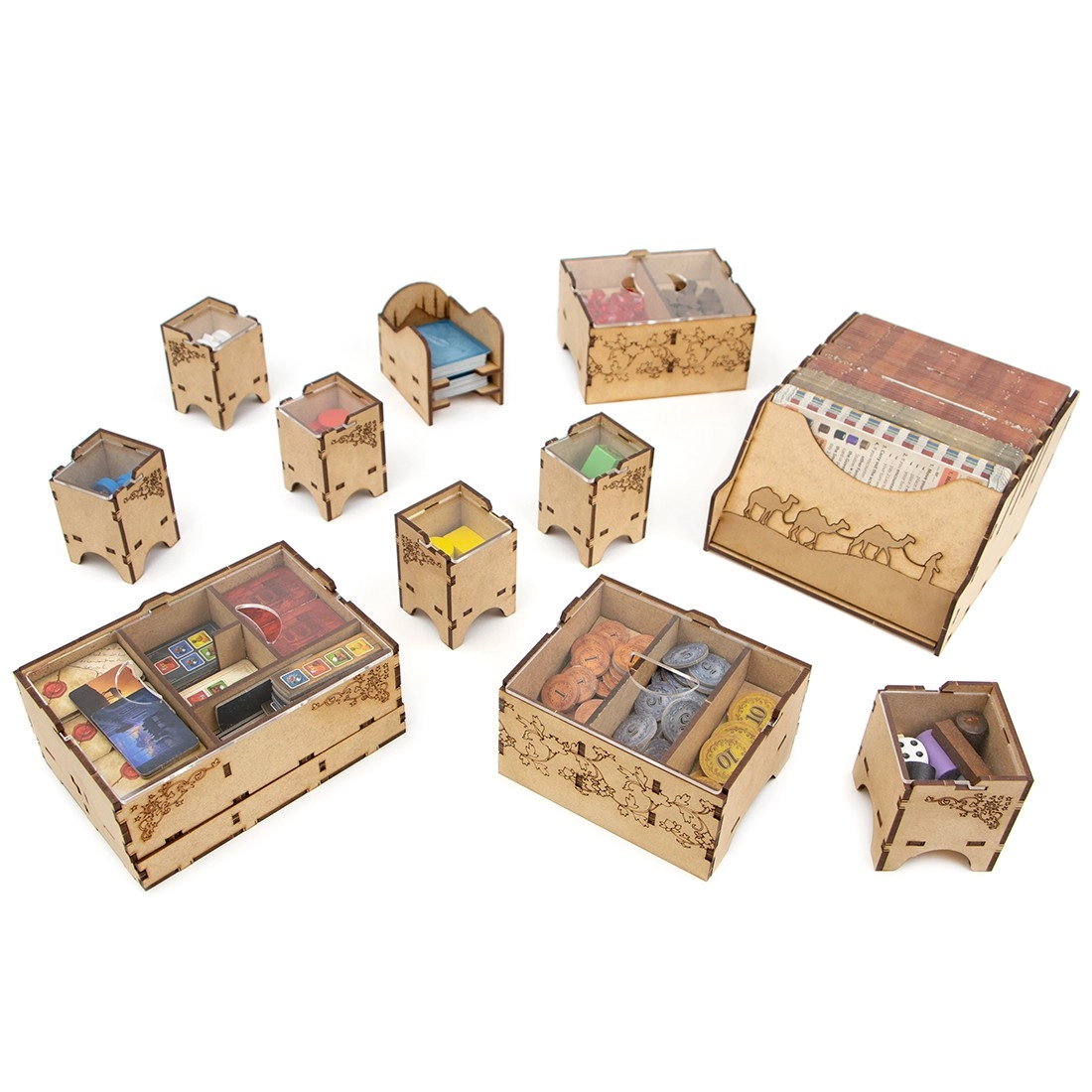 Органайзер для настільної гри Істанбул Big Box (Organizer for boardgame Istanbul Big Box), бренду Tower Rex - 2 - KUBIX 