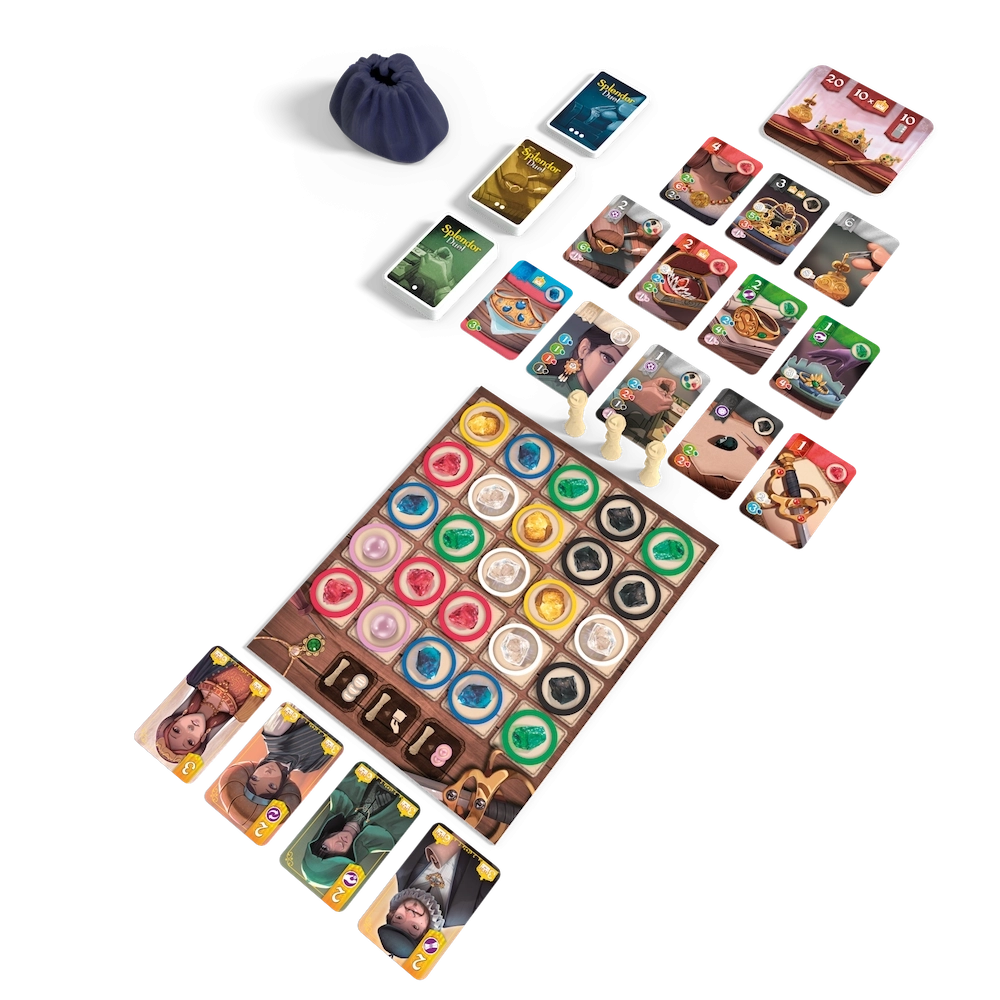 Настільна гра Розкіш. Дуель (Splendor Duel) (EN), бренду Asmodee, для 2-2 гравців, час гри < 30хв. - 4 - KUBIX 