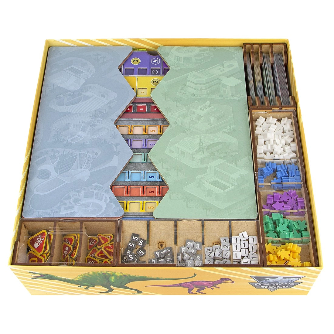 Органайзер для настільної гри Світ Динозаврів (Organizer for boardgame Dinosaur World), бренду Tower Rex - 2 - KUBIX 