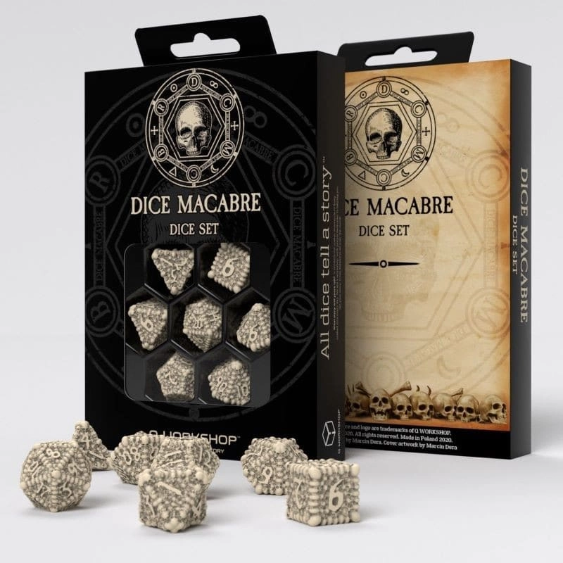 Набір кубиків Dice Macabre Dice Set, бренду Q-Workshop - KUBIX
