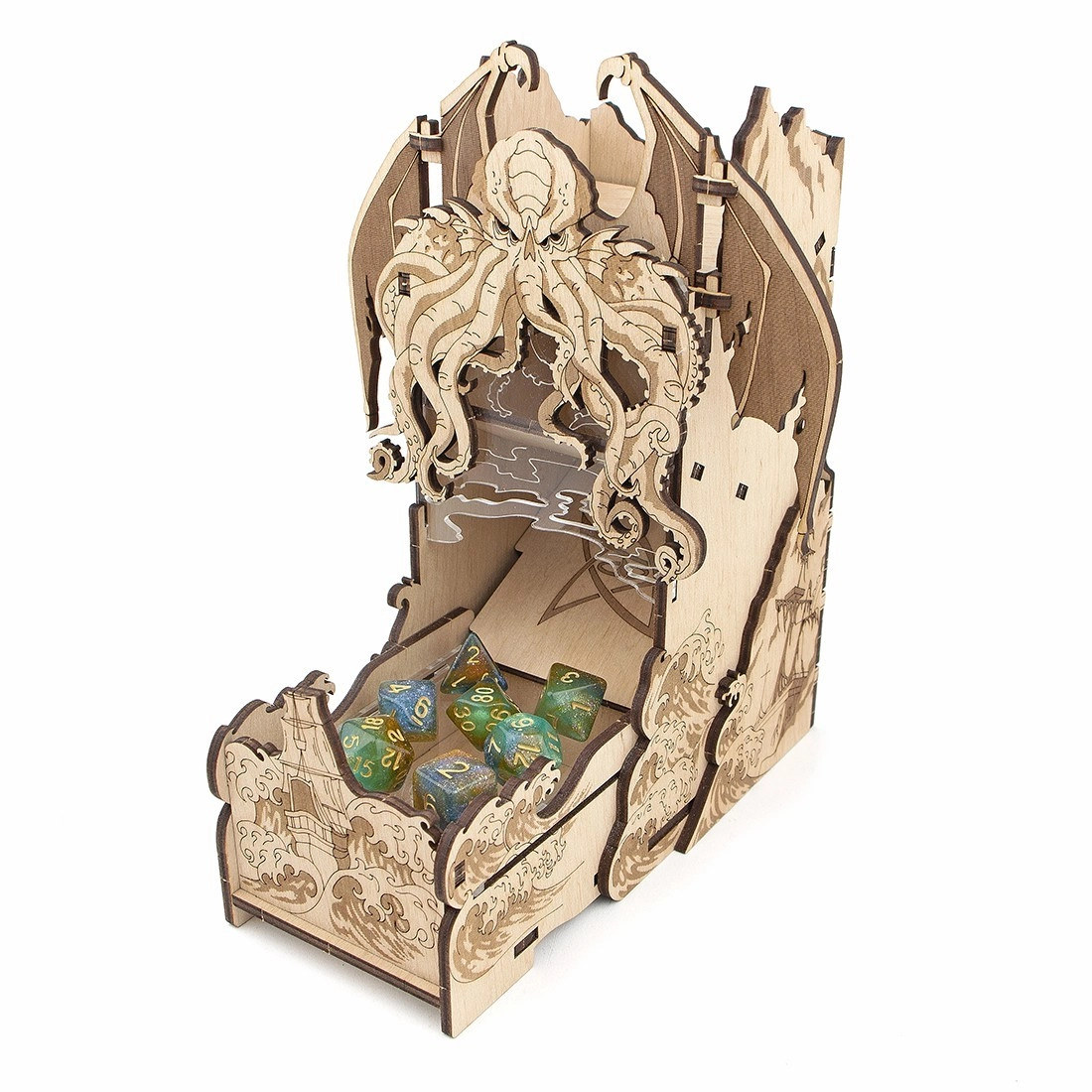 Башня для кубиков Залив Ктулху (Dice Tower. Cthulhu's Bay), бренду Tower Rex - 5 - KUBIX 