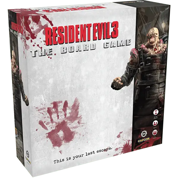 Настільна гра Оселя Зла 3 (Resident Evil 3: The Board Game) (EN), бренду Steamforged Games Ltd., для 1-4 гравців, час гри > 60хв. - KUBIX