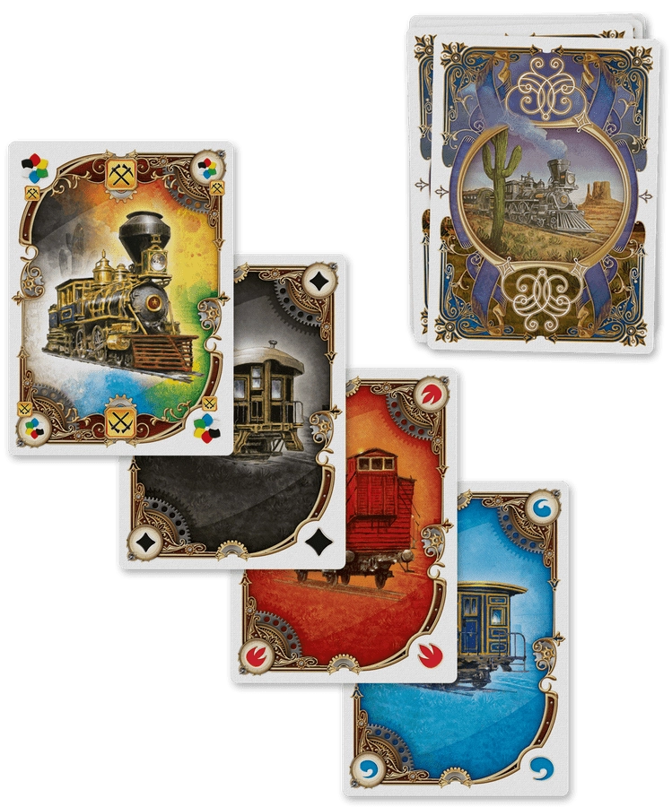 Настільна гра Квиток на Потяг: Легенди Заходу (Ticket to Ride: Legends of the West) (EN) , бренду Days of Wonder, для 2-5 гравців, час гри < 30хв. - 9 - KUBIX 