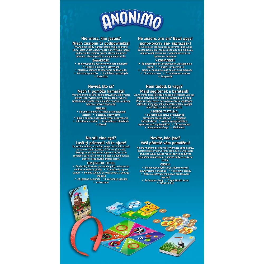 Настольная игра Аноним (Anonimo), бренду Tactic, для 3-4 гравців, час гри < 30мин. - 2 - KUBIX 