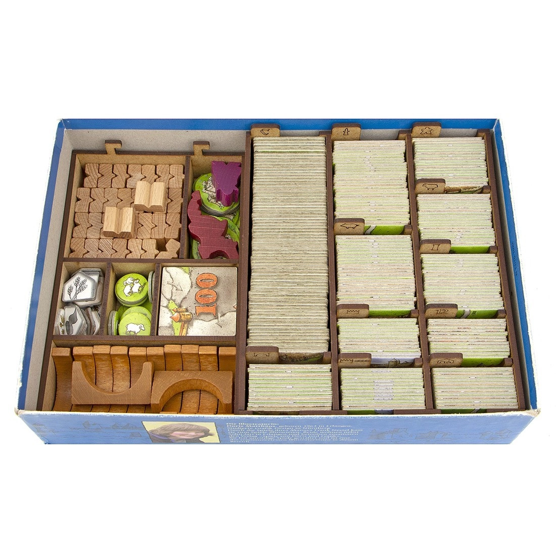 Органайзер для настольной игры Каркассон (Organizer for boardgame Carcassonne), бренду Tower Rex - 2 - KUBIX 