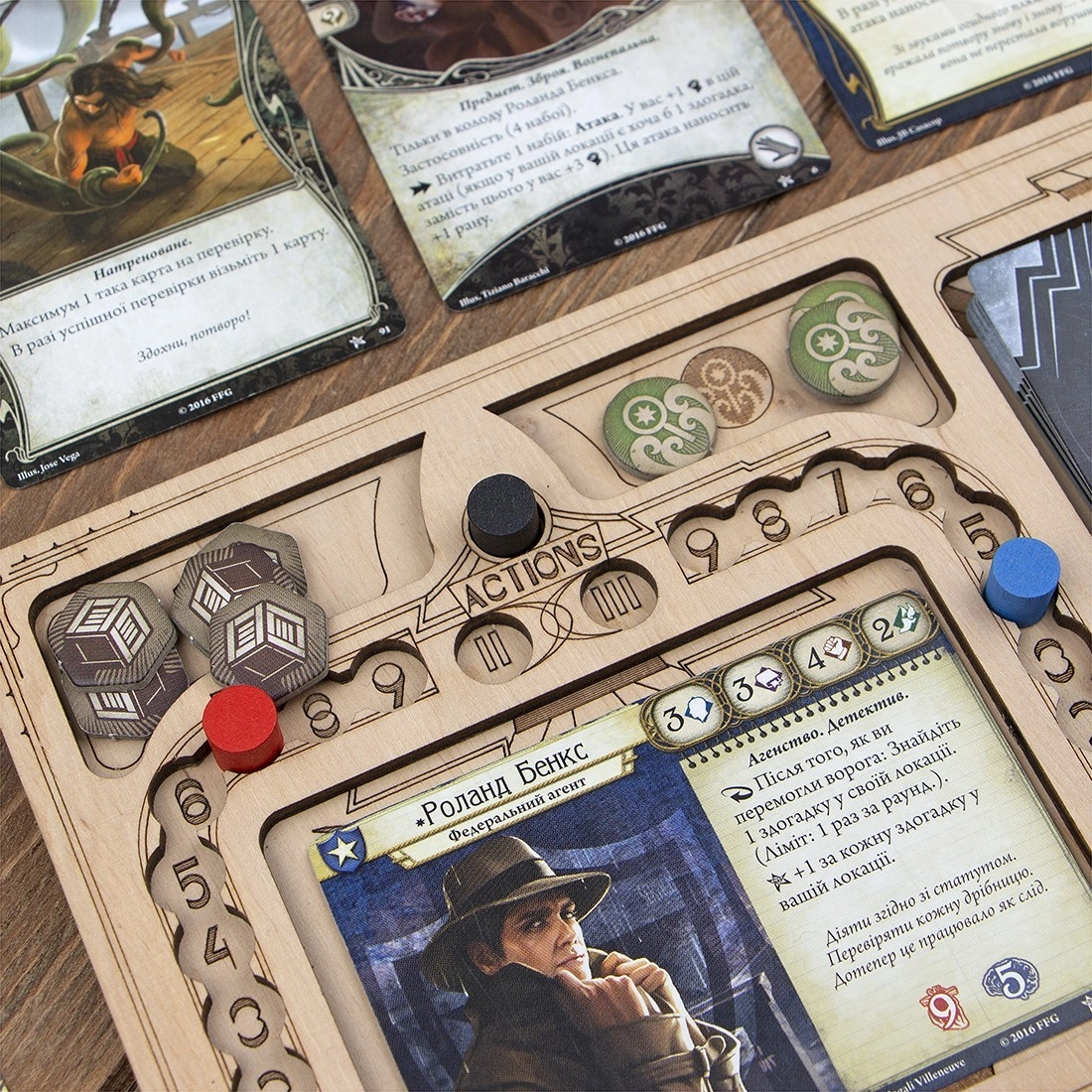 Игронайзер Планы игроков для игры Ужас Аркхэма: Карточная игра (Arkham Horror LCG Playerboards igronizer), бренду Tower Rex - 4 - KUBIX 