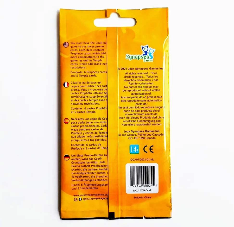 Коатль. Набір промокарт (11 шт) (Cóatl: Promo Cards), бренду Geekach Games, для 1-4 гравців, час гри < 30хв. - 2 - KUBIX 