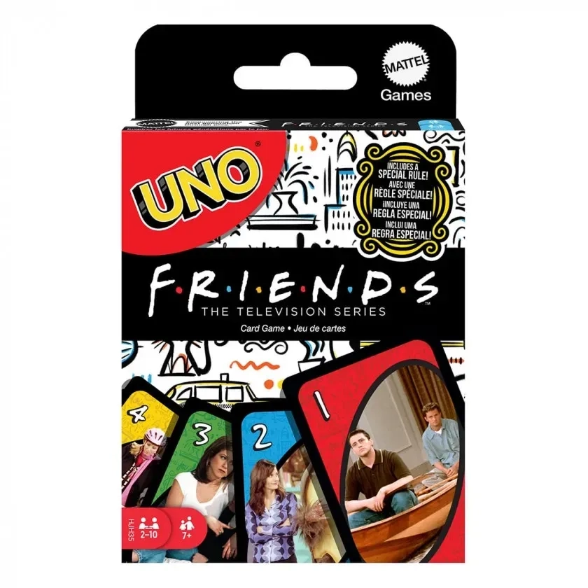 Настільна гра UNO Friends (Уно Друзі), бренду Mattel, для 2-12 гравців - KUBIX
