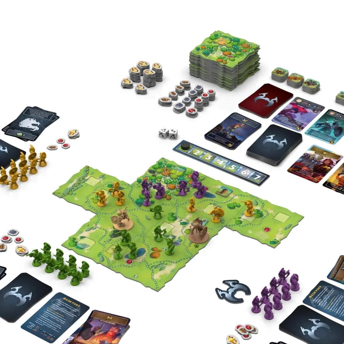 Настольная игра Нортгард. Неизведанные земли (Northgard: Uncharted Lands), бренду Geekach Games, для 2-5 гравців, час гри > 60мин. - 4 - KUBIX 