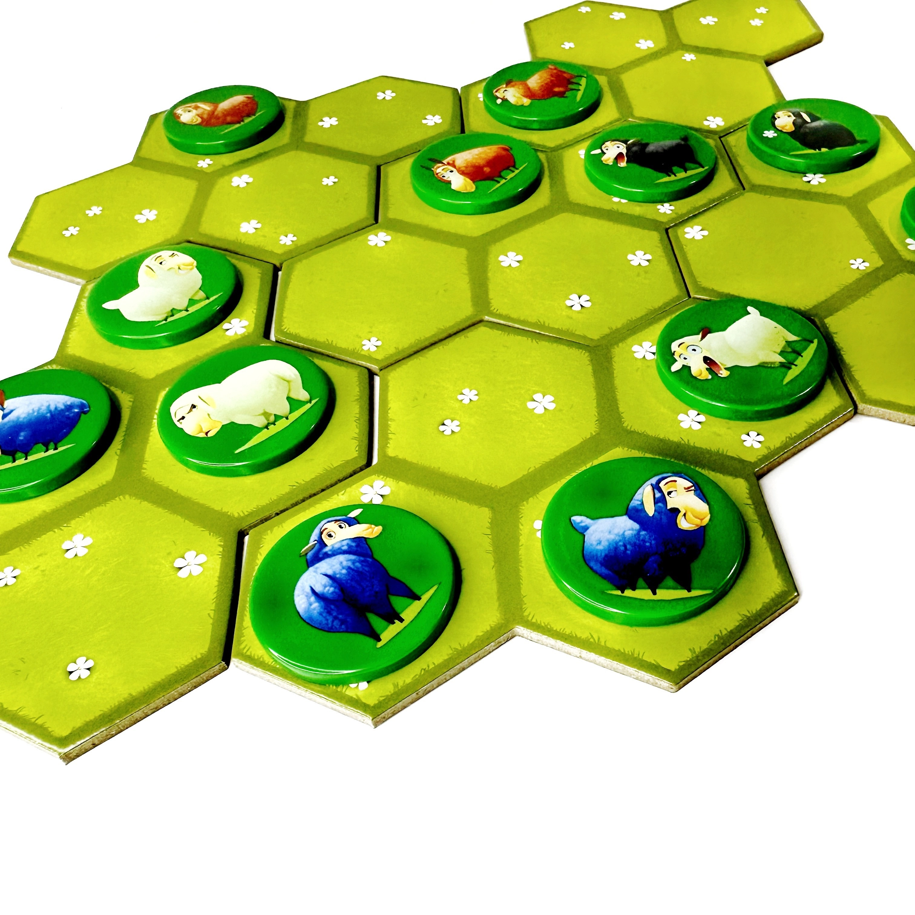 Настольная игра Боевые Овцы (Battle Sheep), бренду Lelekan, для 2-4 гравців, час гри < 30мин. - 9 - KUBIX 