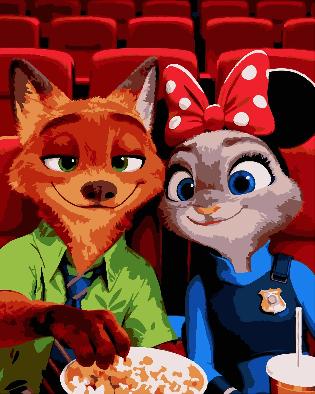 Картина за номерами Зоотрополіс 2 (50х60 см), бренду Artissimo - KUBIX