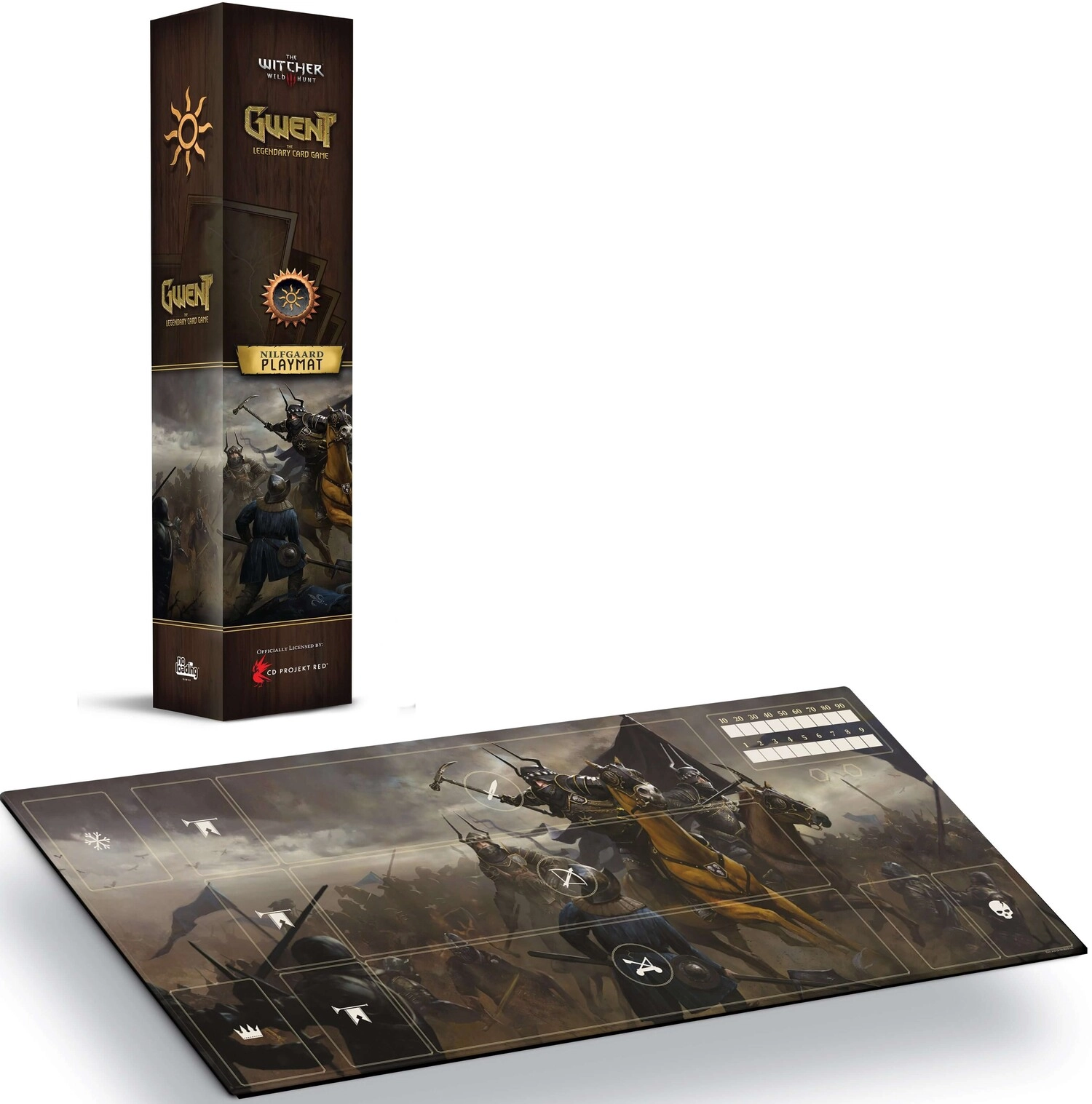 Настільна гра Плеймат (Ігровий килим) Гвинт Нільфгаард (Gwent Mat Nilfgaard), бренду Geekach Games - KUBIX