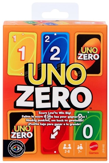 Настольная игра Уно Zero (UNO Zero), бренду Mattel, для 2-8 гравців, час гри < 30мин. - KUBIX
