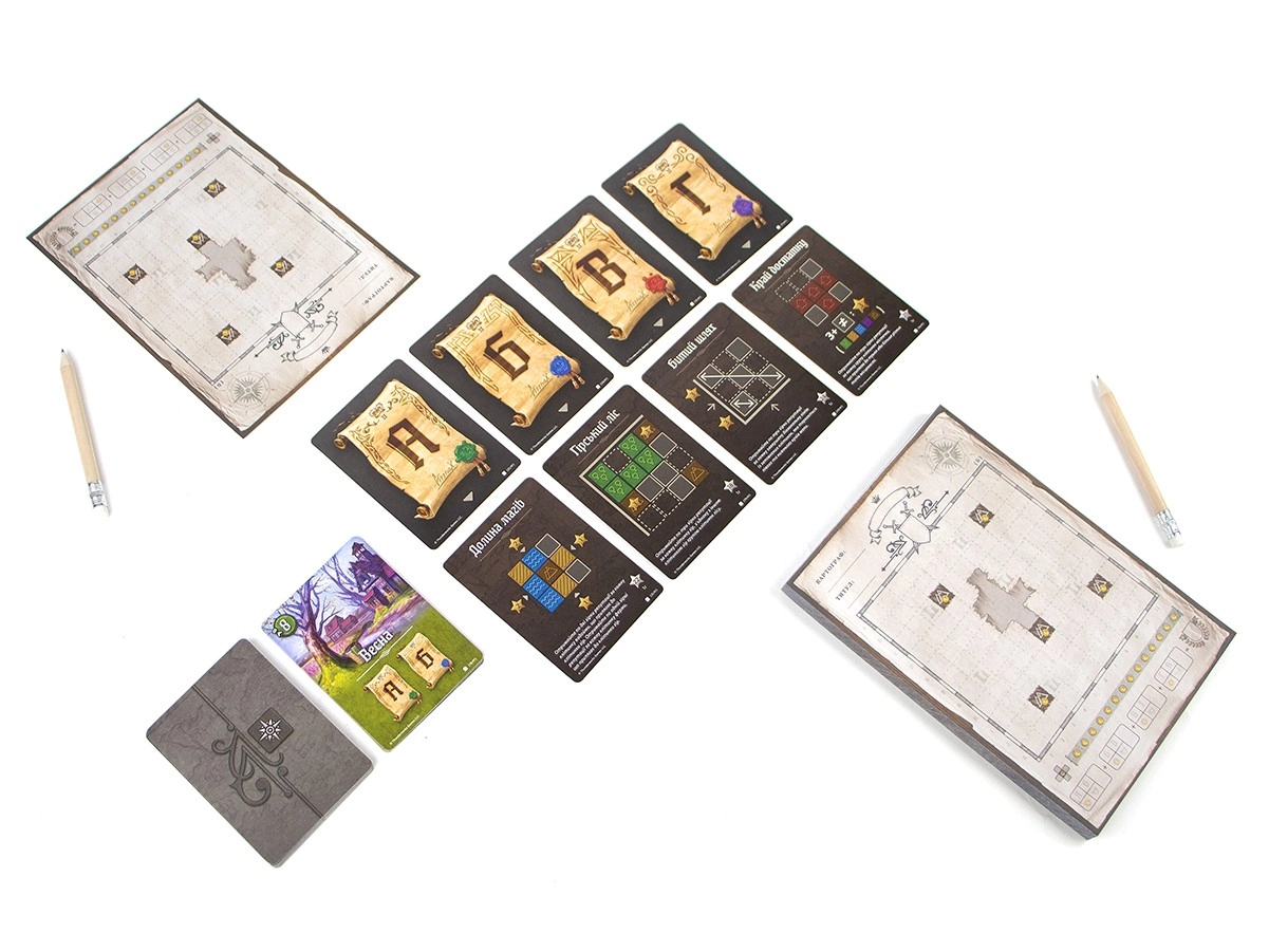 Настольная игра Картографы: Рассказ Ролевого Игрока (Cartographers: A Roll Player Tale), бренду Игромаг, для 1-12 гравців, час гри < 30мин. - 5 - KUBIX 