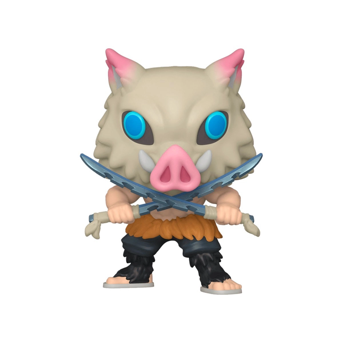 Ігрова фігурка FUNKO POP! ІНОСКЕ ХАШІБІРА З МЕЧЕМ (Inosuke Hashibira) Demon Slayer: #870, бренду Funko - KUBIX