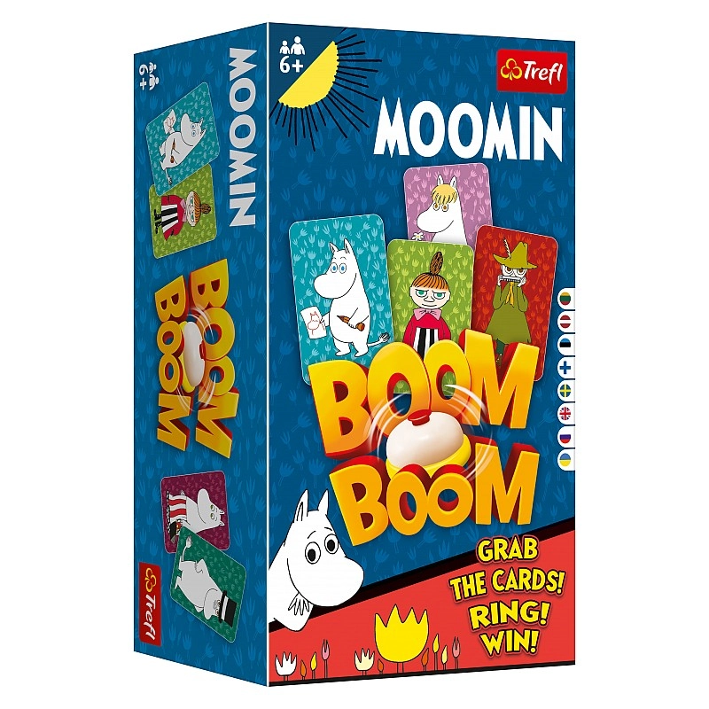 Настольная игра Бум-Бум: Мумитролли (Boom-Boom: Moomin), бренду Trefl, для 2-4 гравців, час гри < 30мин. - KUBIX