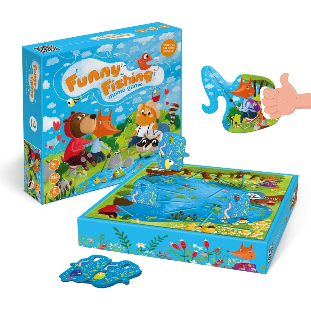 Настільна гра Funny fishing, бренду DODO TOYS, для 1-4 гравців - 2 - KUBIX 