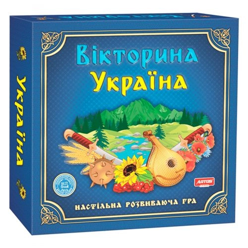 Настольная игра Викторина Украина, бренду Artos games, для 2-4 гравців, час гри < 30мин. - KUBIX