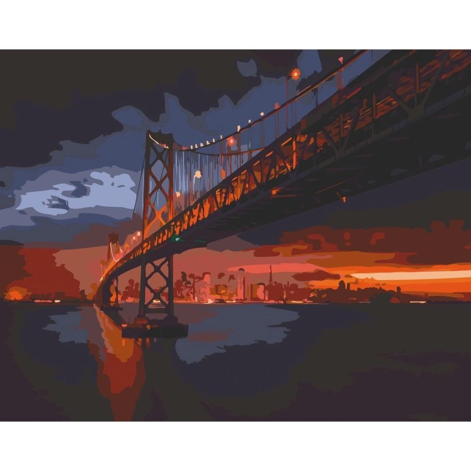 Картина по номерам Golden Gate Bridge (40х50 см), бренду Art Craft - KUBIX